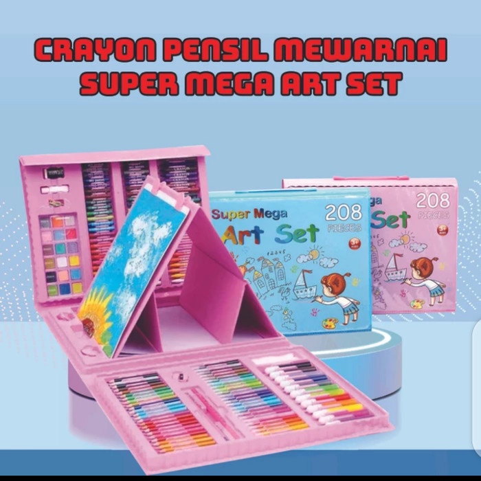 

Best Seller Super Mega Art Set 208 Pcs Krayon