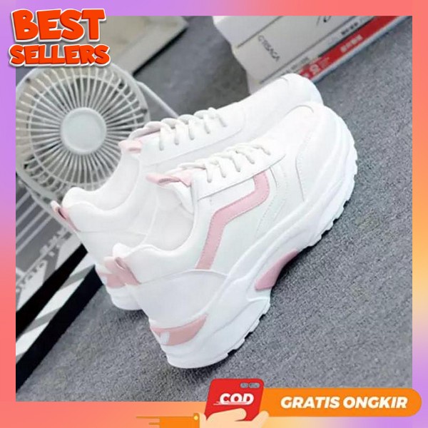 Sneakers Elegan Cewek Prempuan Sneskers Wanita Terlaris Sneaker Lari Sepatu Import Casual Kerja Srpa