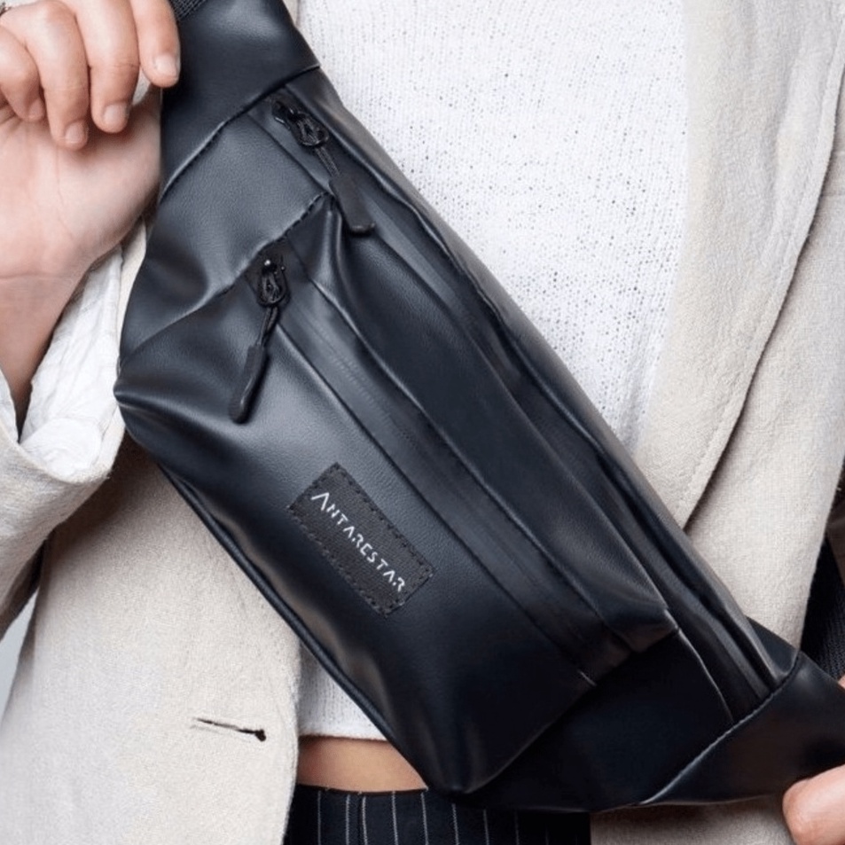 ❋Kirim Sekarang IVGJE Tas Selempang Pria Arctic Tas Slempang Waterproof Pria Wanita Waistbag Anti Ai