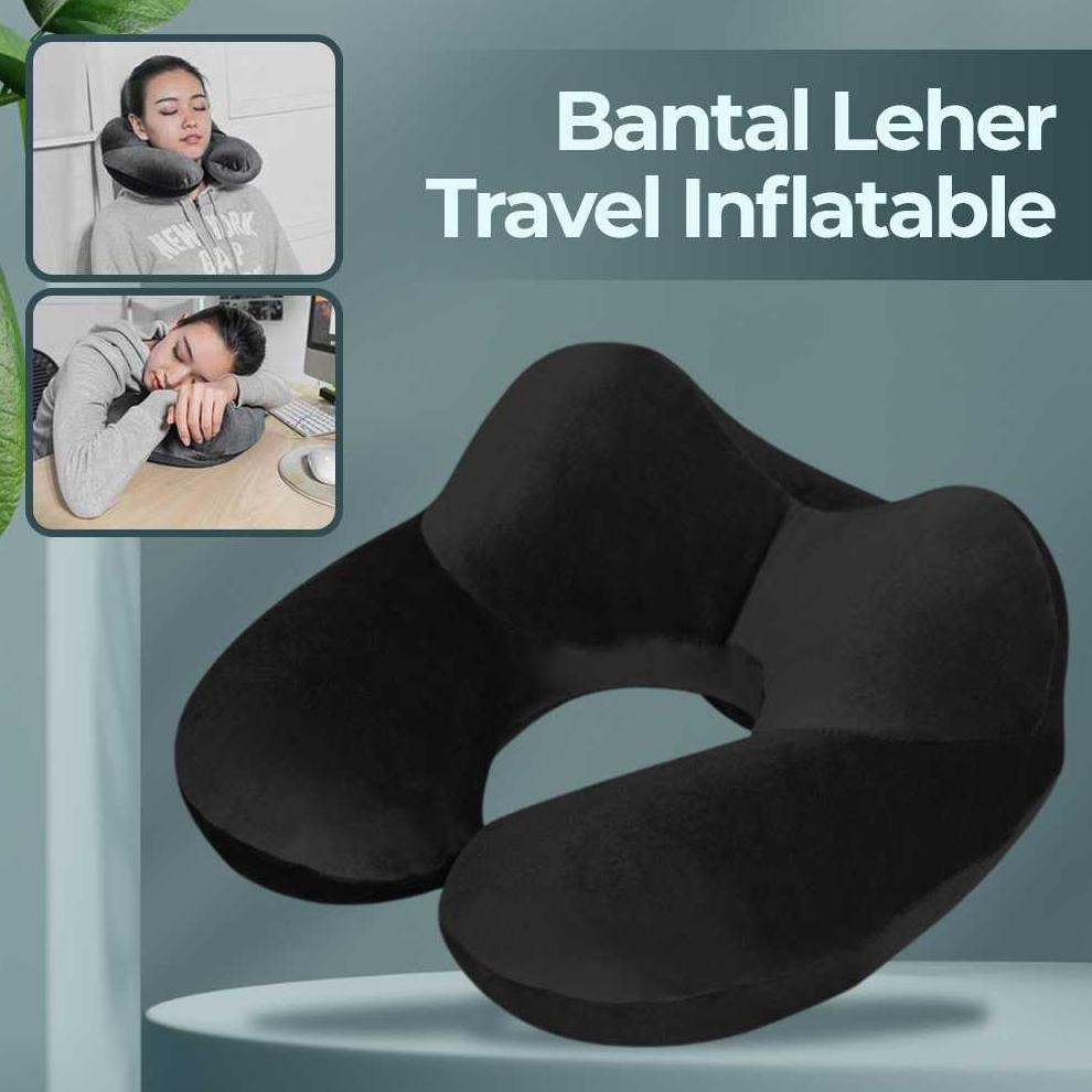 Bantal Leher Pompa Tiup Miniso Niceso Inflatable Neck Pillow U-Shape Comfortable