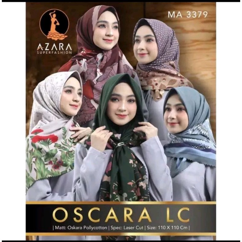 JILBAB AZARA SEGIEMPAT MOTIF LASER CUTTING