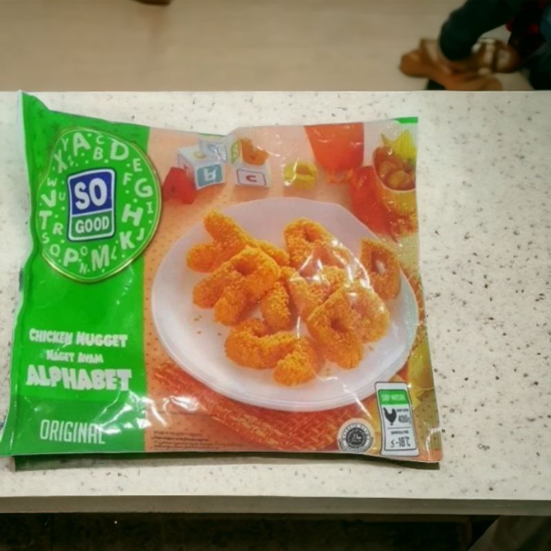 

RN_Frozen-SO GOOD.Chiken.Nugget/ Nugget Ayam Bentuk Alphabet - Original- Ready