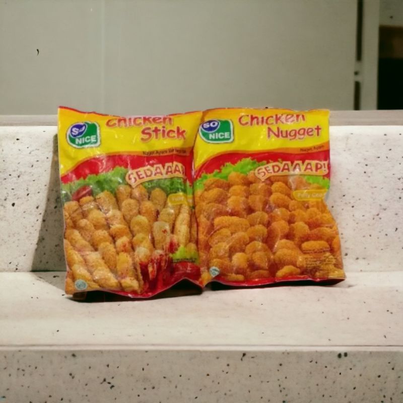 

RN_Frozen - So Nice_Nugget_Stick & Coin_Berat Isi_500Gram_Rasa_Lezat.-Ready