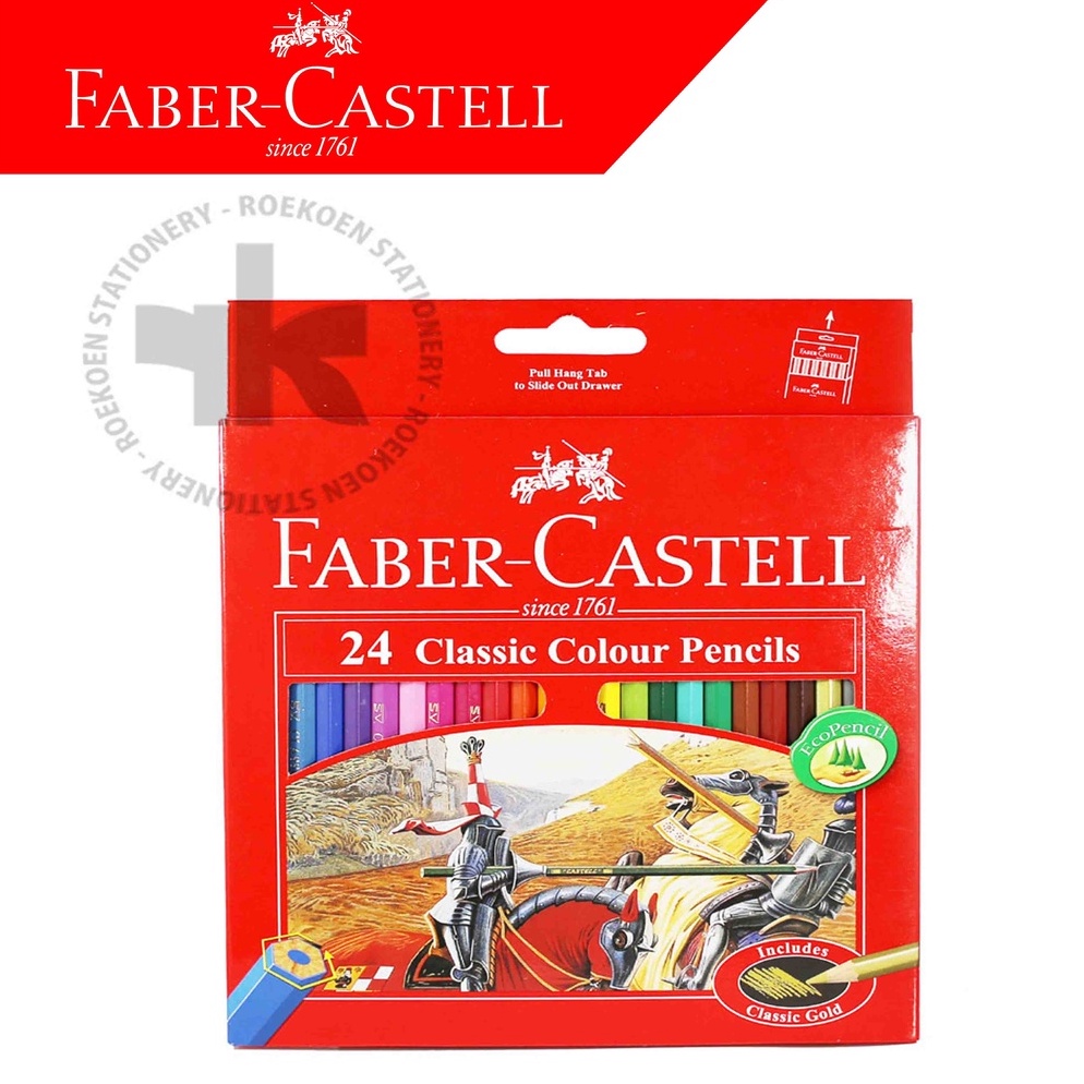 

Kualitas Premium.. Pensil Warna 24 Panjang Faber Castell Classic - Pensil Mewarnai Anak 42