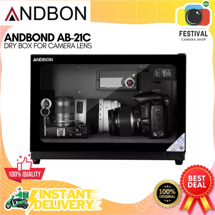 Andbon Dry Cabinet Andbond Ab-21C Dry Box For Camera Lens