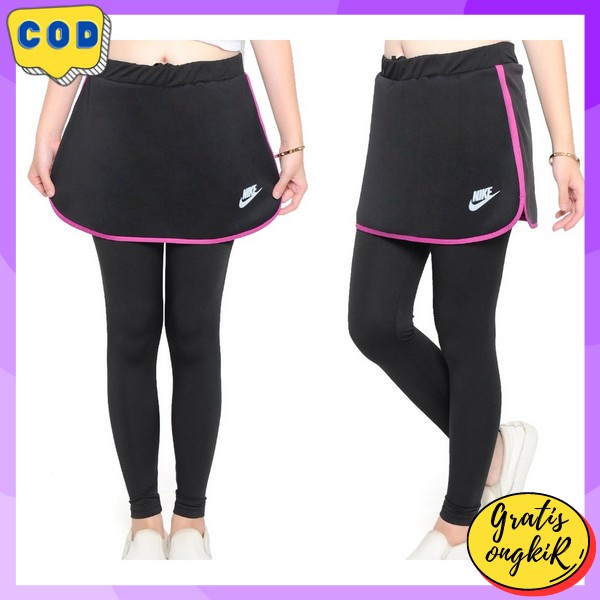 Skort Pants Korea Import Leging Roj Mini Ibu2 Senam 2 In 1 Rocela Cewek Cantik Rokk Penutup Celana K