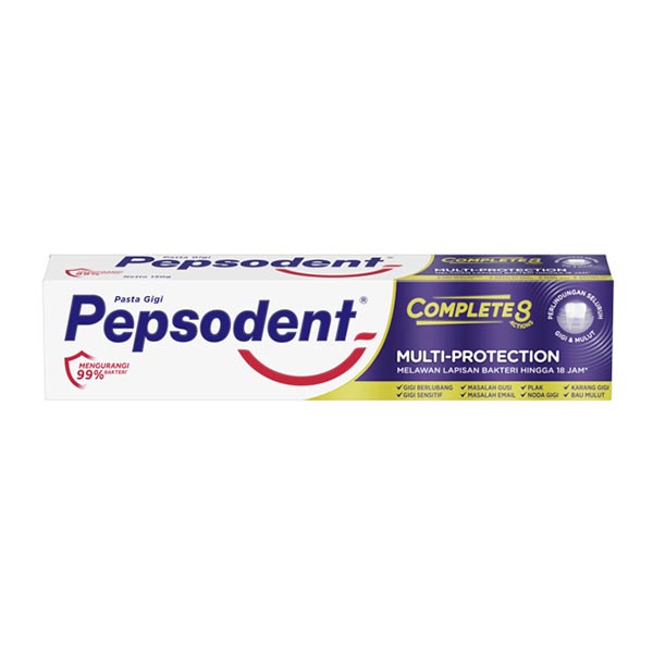 Promo Harga Pepsodent Pasta Gigi Complete 8 Actions Multi Protection 150 gr - Shopee