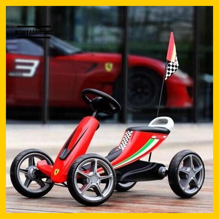 Pliko Ferrari PK-820 Pedal GoKart Sepeda Anak nariyaaritama