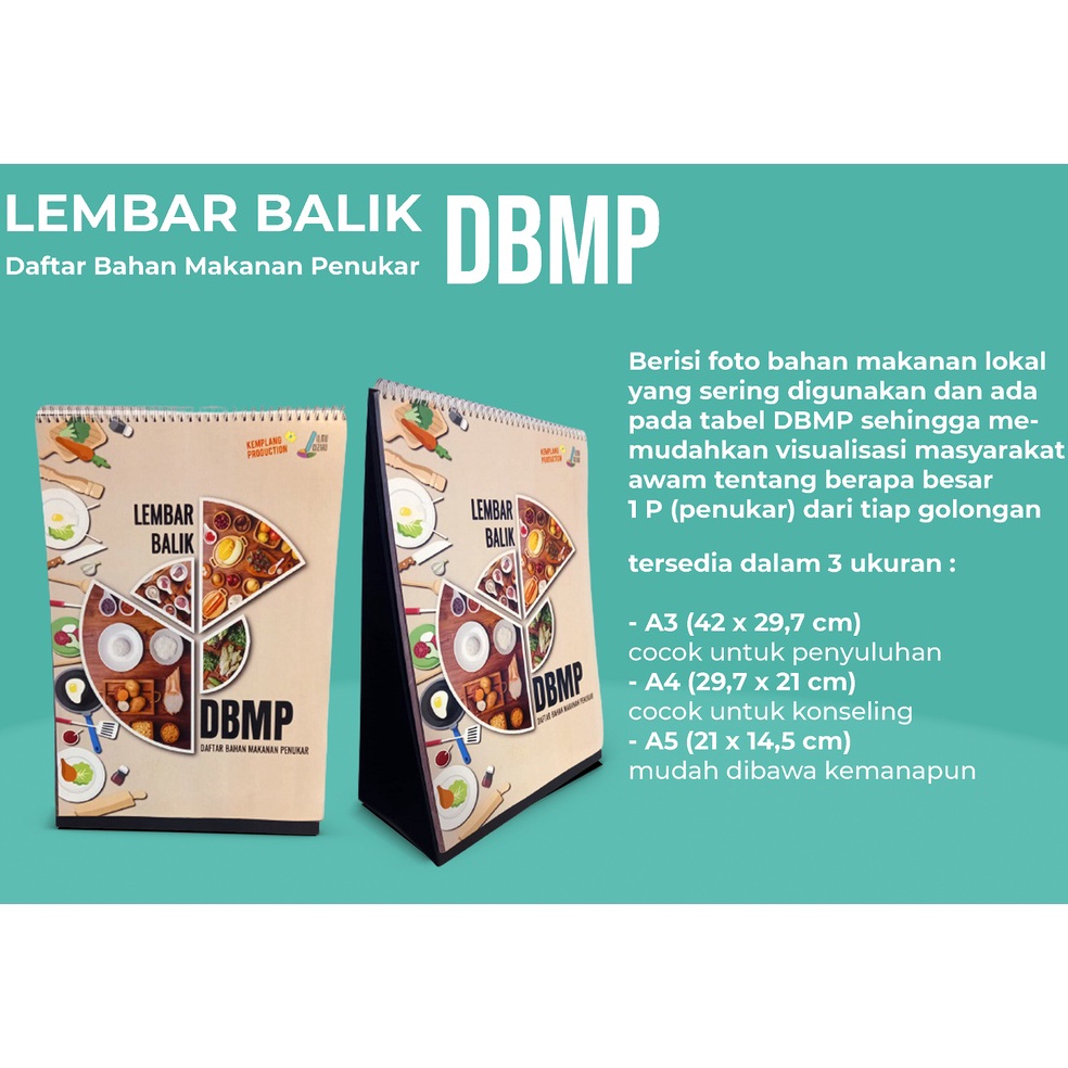 

Jaman Now.. Lembar Balik DBMP (Daftar Bahan Makanan Penukar) - A3/A4/A5 - ilmugiziku [PRE ORDER] REP