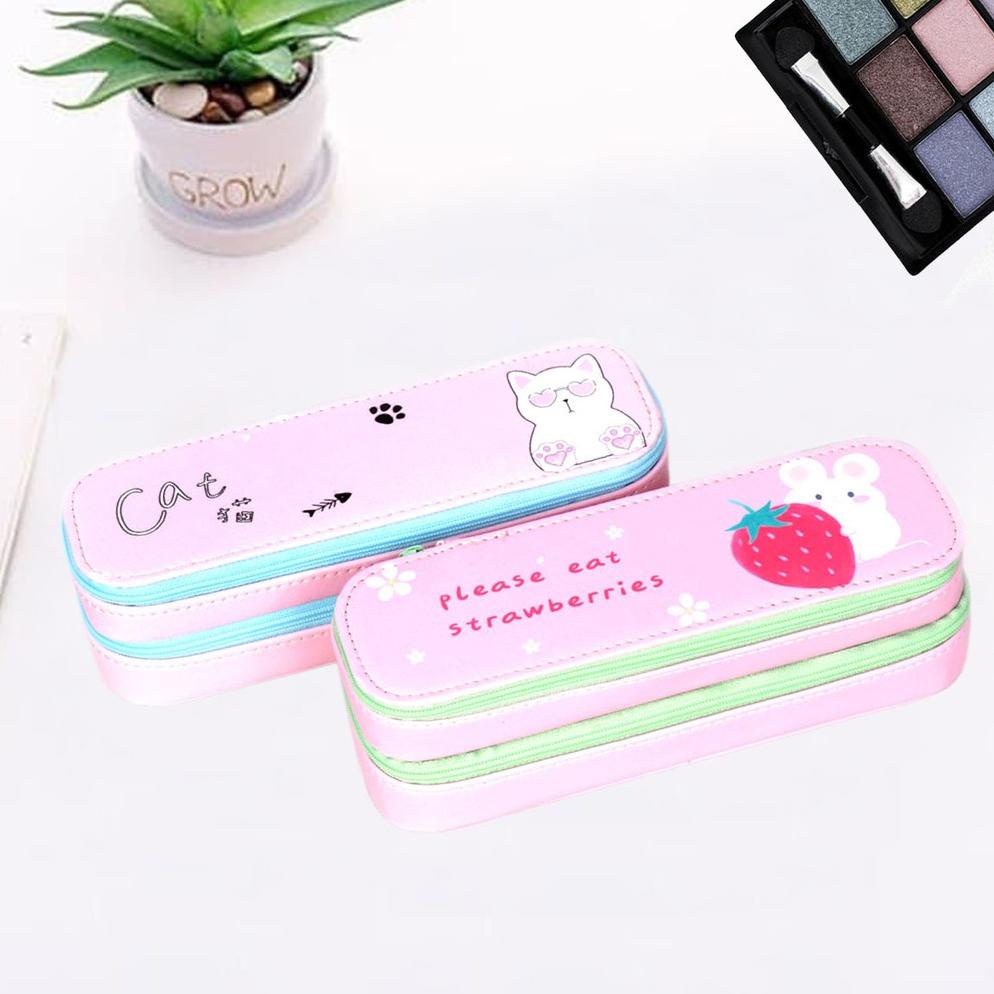 

8.8 [Discount] Tempat Kosmetik Simple Multifungsi Tempat Pensil Alat Tulis Tepak Serbaguna 2 Res 1054 New !!