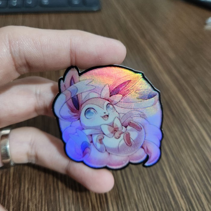 

Sticker Hologram Anime - PSH1906 - Pokemon - Eeveelution - Sylveon