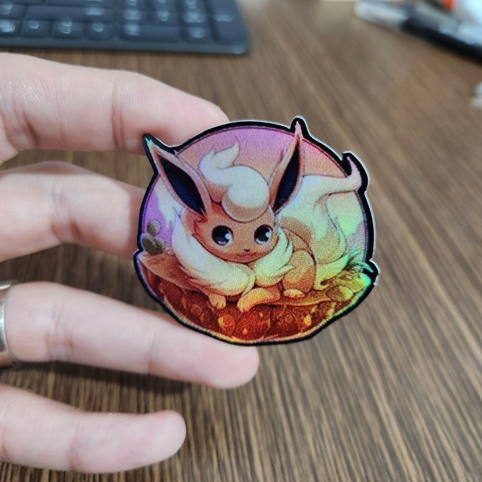 

Sticker Hologram Anime - PSH1903 - Pokemon - Eeveelution - Flareon