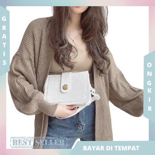 Cardigan Wanita Super Premium Long Cardie Jnit Atasan Knit Cewe Basic Cardi Oversise Tebal Wanira Ou