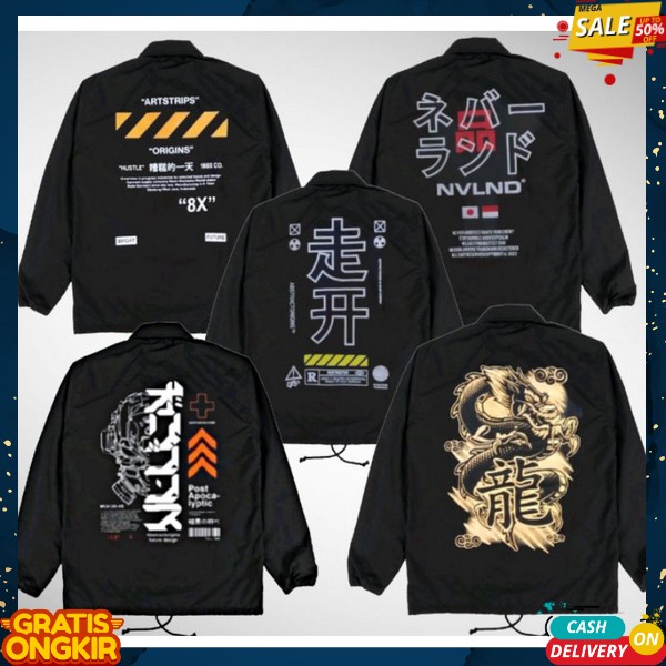 Jacket Terbaru Naga Parasut Apparel Coach Jaket Karakter Anime Jepang Jaket Erigo Apparel Murah Jake