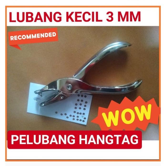 Terlaris Alat Pelubang Kertas Kecil / Alat Pembolong Hangtag Kecil 1 Lubang 3Mm