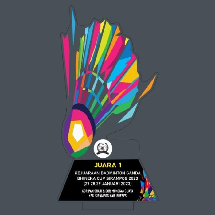 Plakat Akrilik Custom / Badminton/ Bulu Tangkis Tebal 8Mm Link Khusus