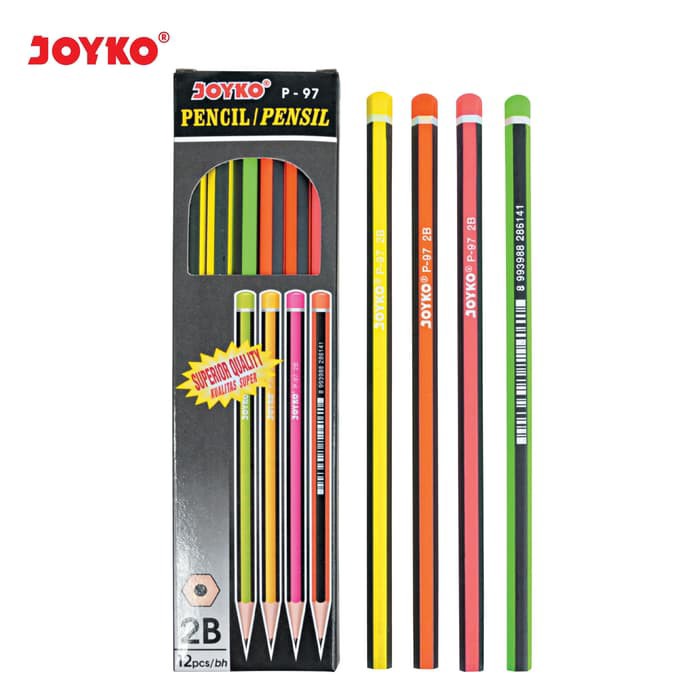 

Joyko Pencil P-97 (2B) - 12 Pcs ( IRRA STORE )