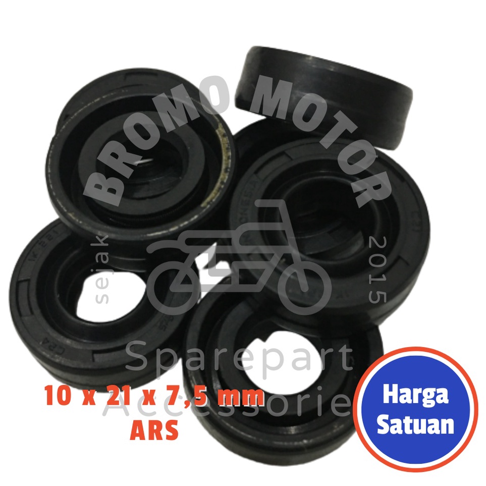✥MIC Oil Seal TC4 10 21 7,5 mm Shock Breaker Belakang Beat/Vario/PCX/ADV/Moped Supra X 125 FI/Blade/