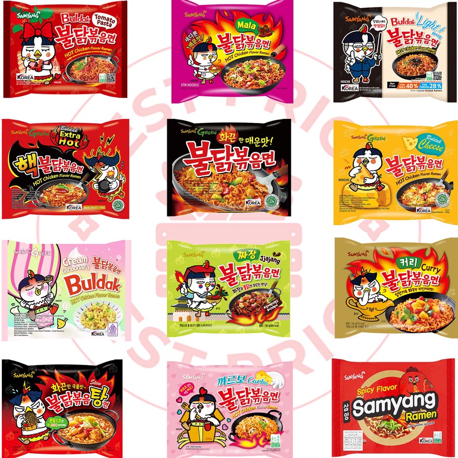 

JRHR4375ꕥ SAMYANG - SEMUA VARIAN HOT CHICKEN BULDAK RAMEN (MIE INSTAN KOREA) ㊣
