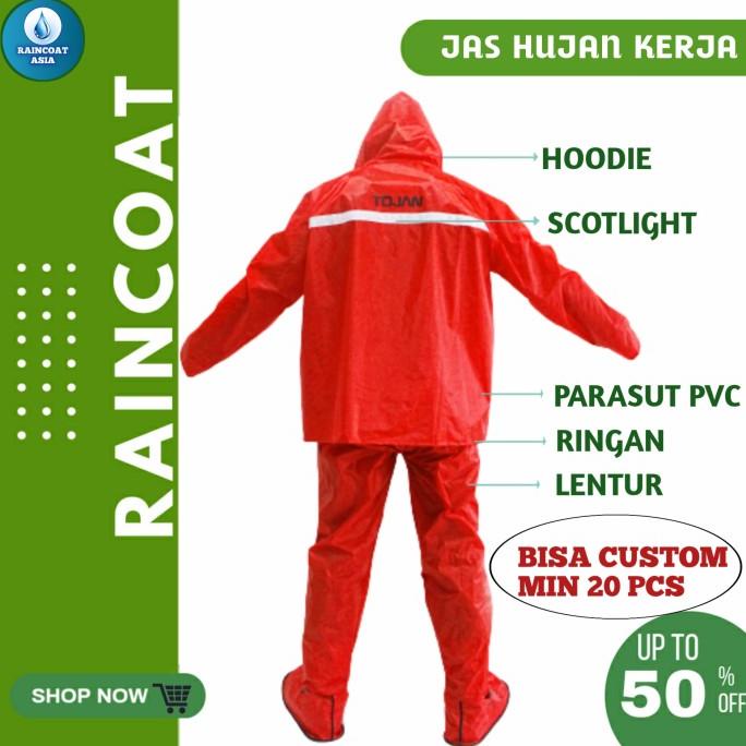 jas hujan pria wanita terbaik no axio eiger raincoat mantel hujan