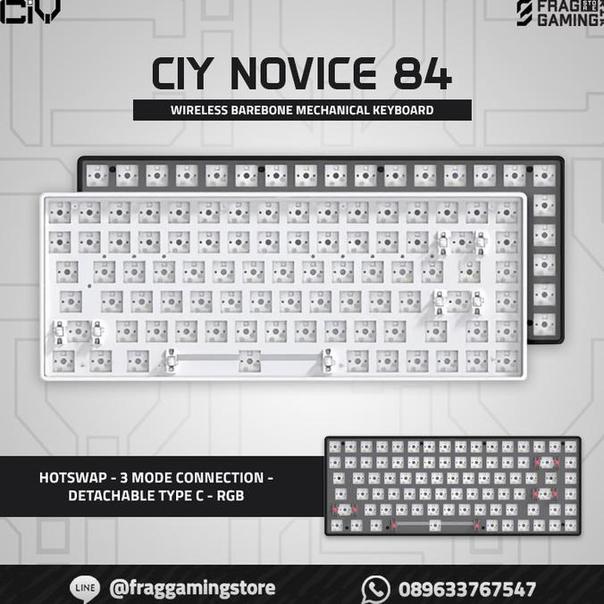 CIY Novice 84 / Novice84 Triple Connection Wireless Keyboard Barebone