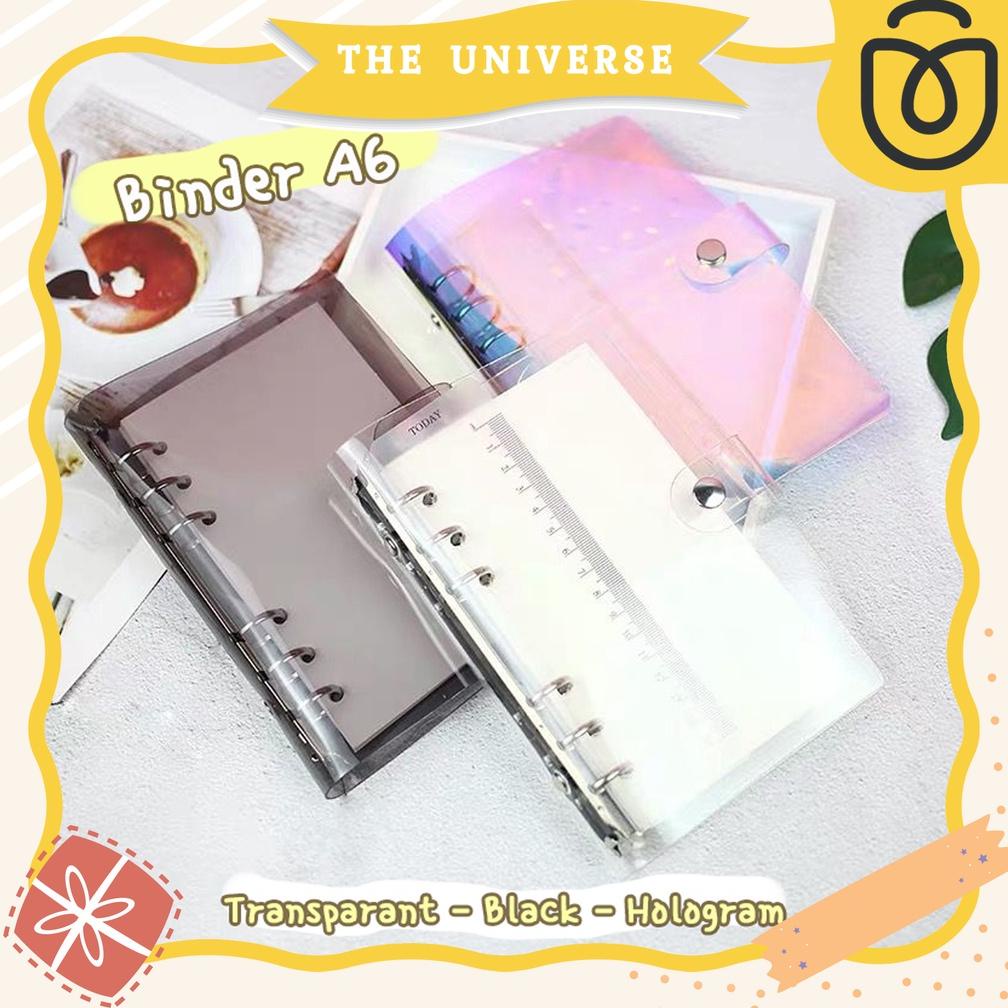 

Termurah [The Universe] Buku Binder A6 6 Ring Transparan Binder Cover Notebook Binder Hologram - St005