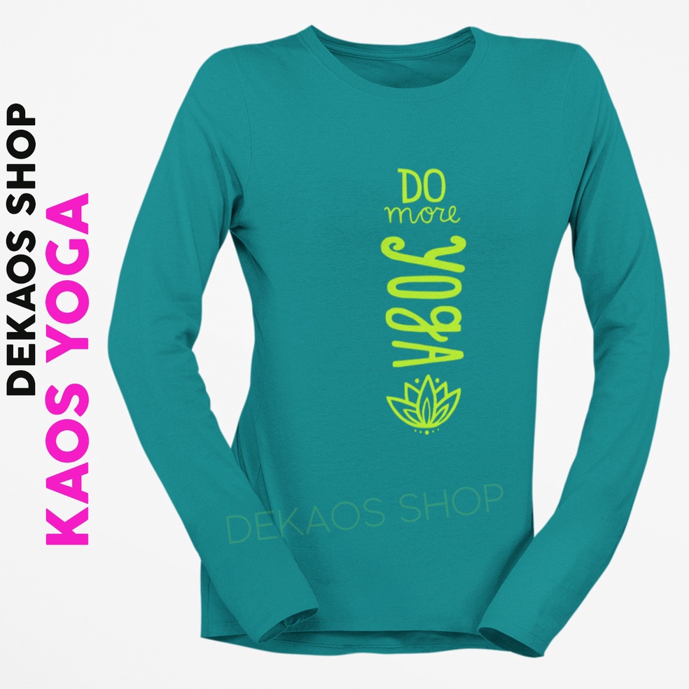 Langsung Kirim.. KAOS LENGAN PANJANG YOGA WANITA / KAOS SENAM YOGA WANITA / BAJU YOGA / ATASAN YOGA 