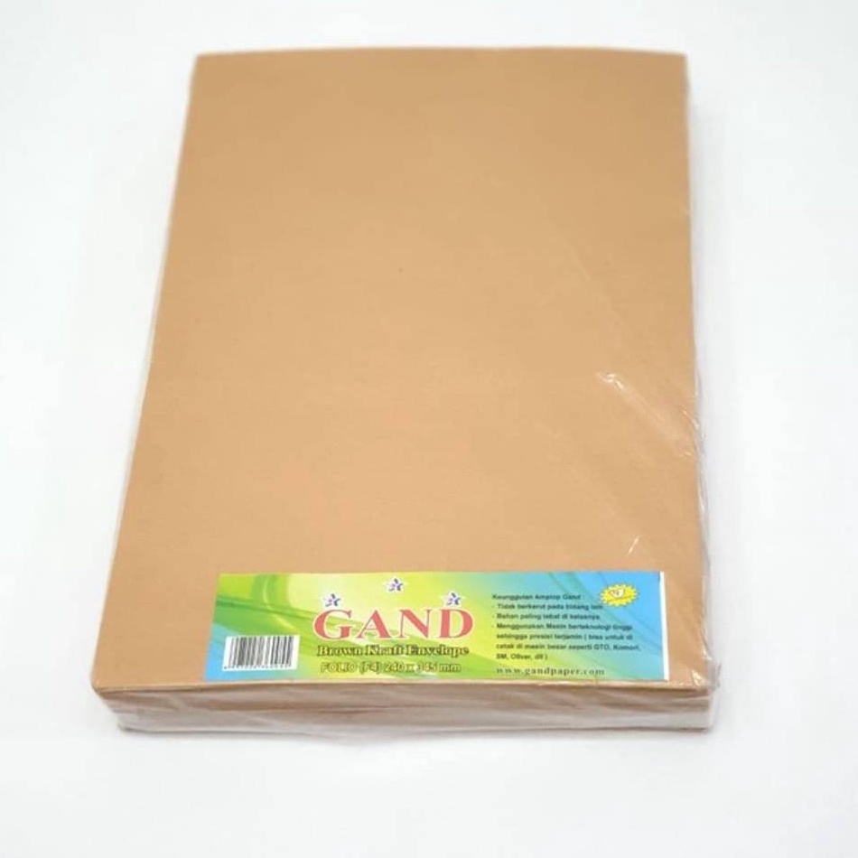 

❈Ready Stock⋆ DFTLG GAND Amplop coklat folio / Amplop coklat F4 Q65 ➯Dijual Murah