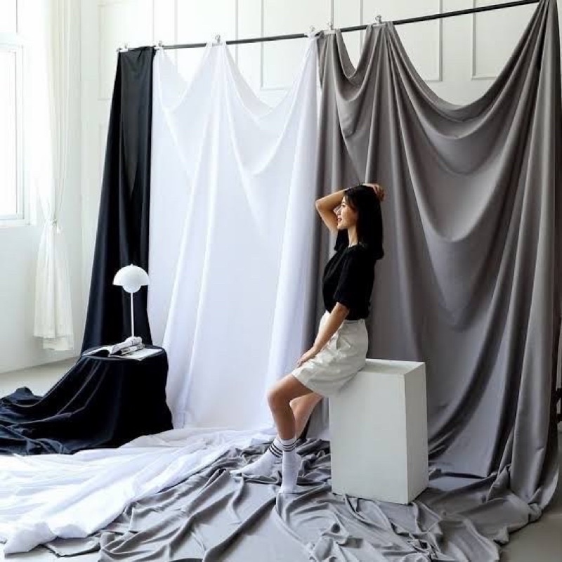 kain background foto polos / backdrop foto studio