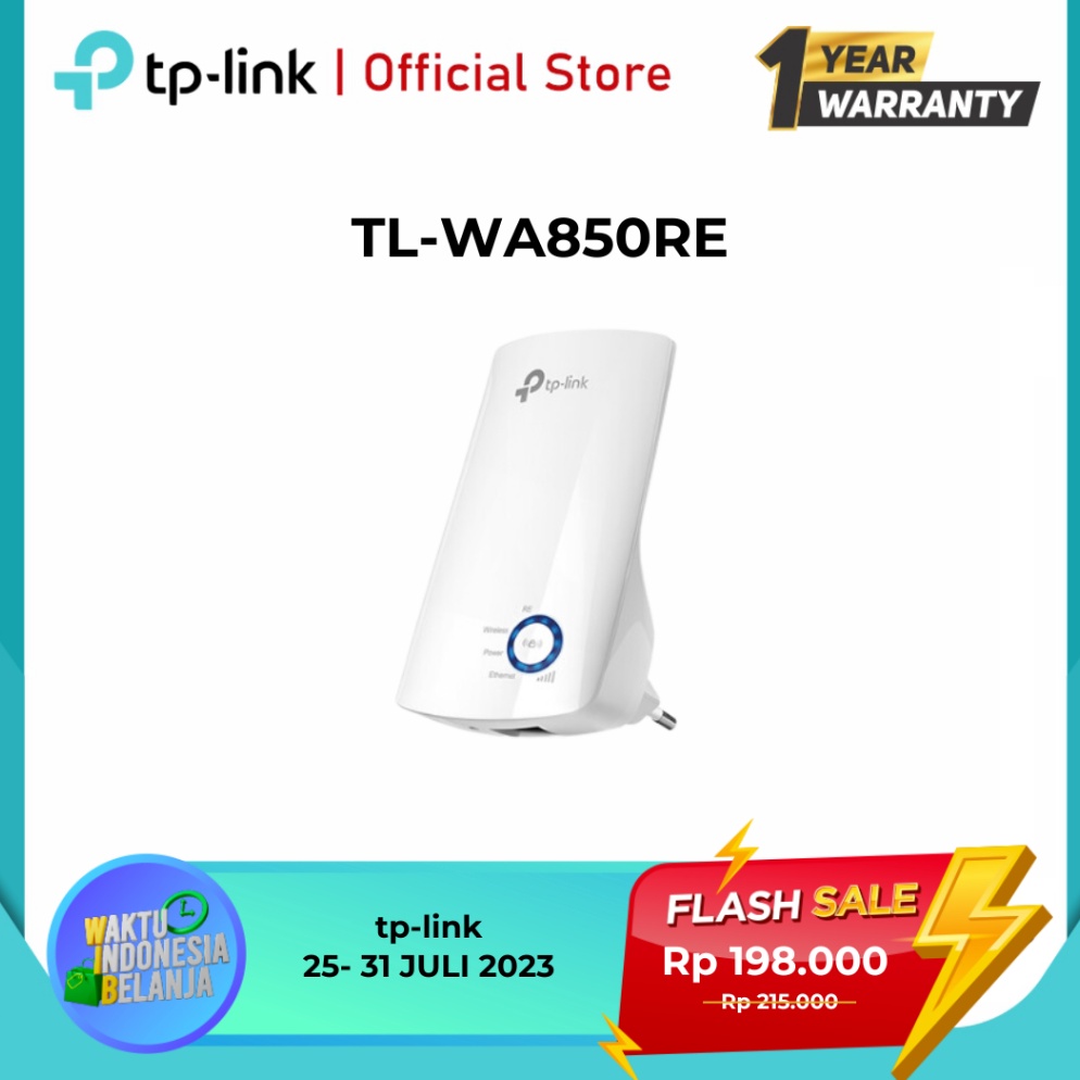 Langsung Order.. Tp-Link TL-WA850RE 300Mbps Universal Wireless wifi N Range Extender Tp link WA850RE