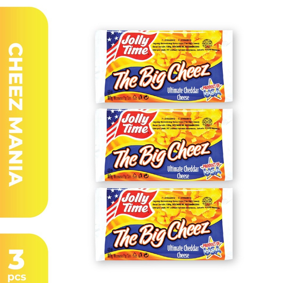 

➳Kirim Sekarang JRIP7 Jolly Time - Paket Cheez Mania (3TBC) - Mircowave Popcorn H90 ✺Stok Banyak