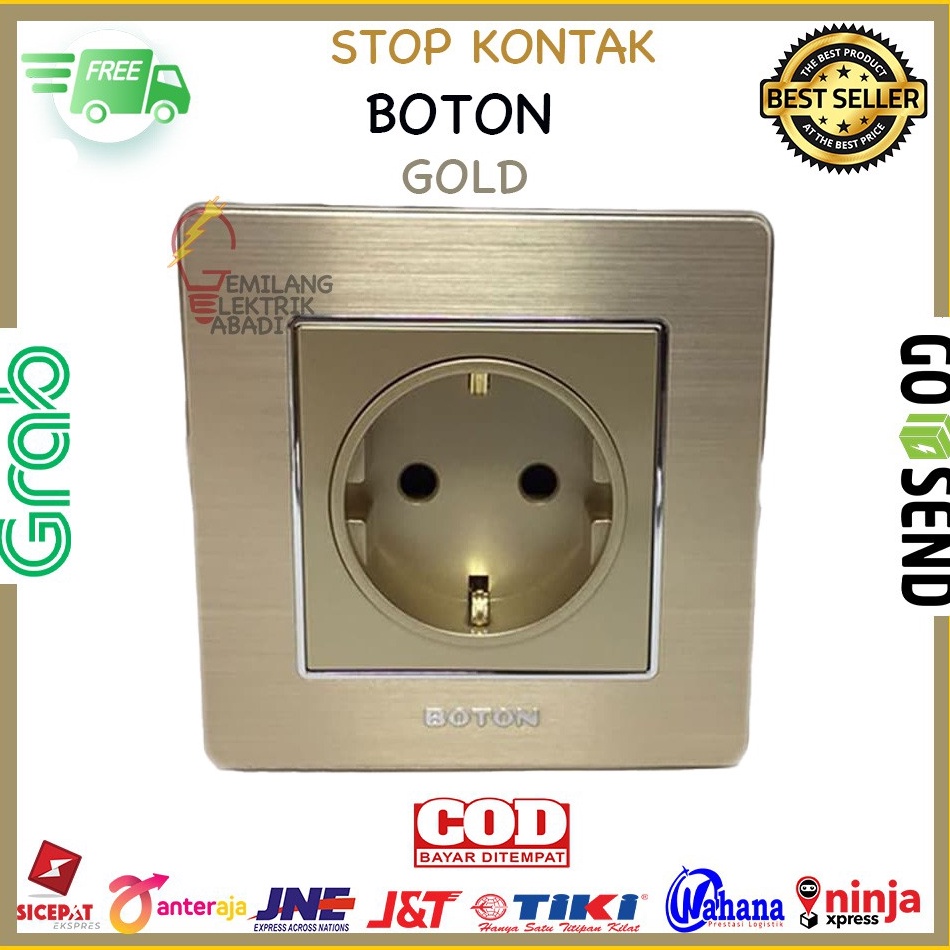 ✺GbA STOP KONTAK BOTON MINIMALIS GOLD K2-009 TERMURAH MINIMALIST ★ ✾ ｀