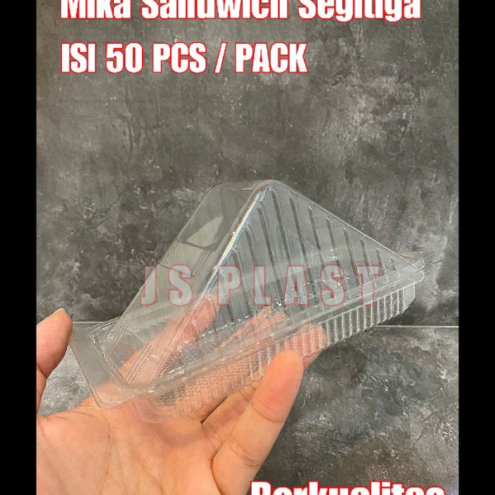 Promo (ISI 50PCS) Mika SANDWICH Segitiga / Mika Roti Segitiga - Tray Roti Segitiga