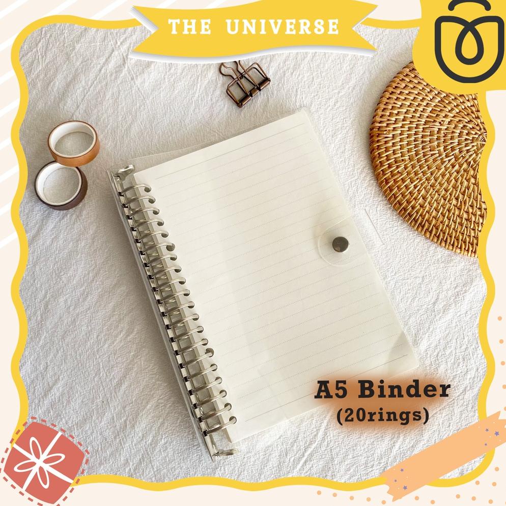 

Trending (The Universe) 20 Rings Binder A5 Bening Transparent 20Rings Binder Bening Bujo Aesthetic Binder - St015