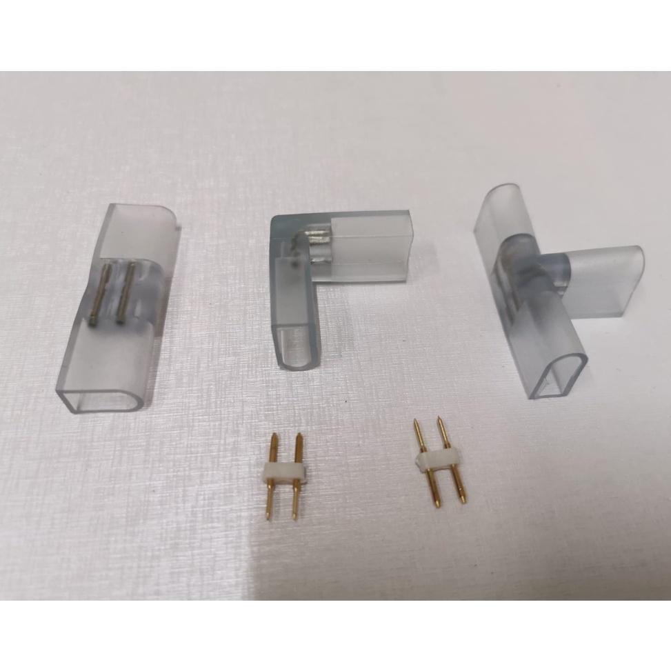 ☆ERW Sambungan Lampu Led Neon Flex / Led Strip Selang 5050 - 2835 SMD T - BENTUK LURUS ✷ J ☣