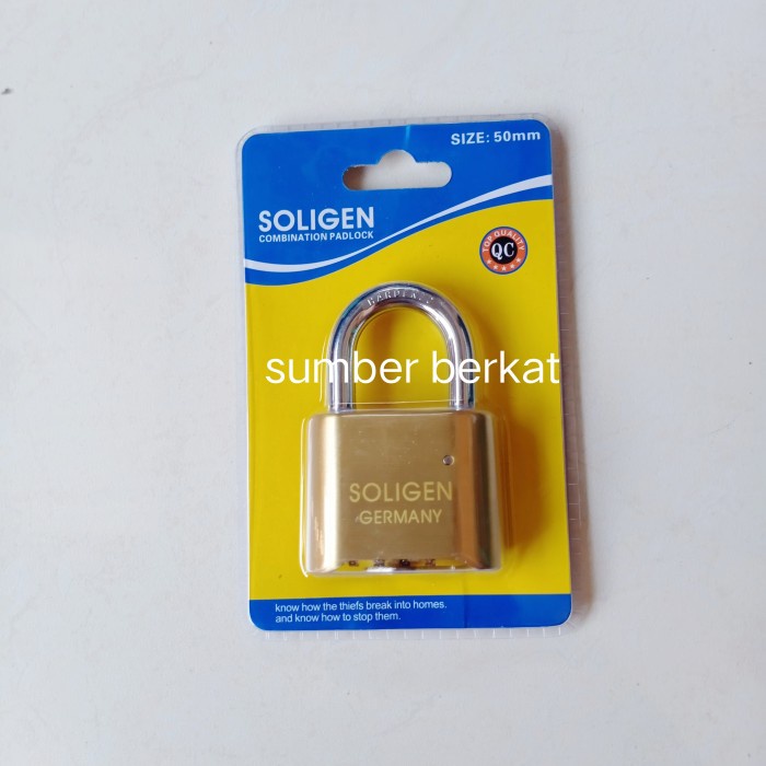 Terlaris Gembok Nomor Soligen 50Mm Pdk/ Gembok Nomor Soligen 50Mm Pendek