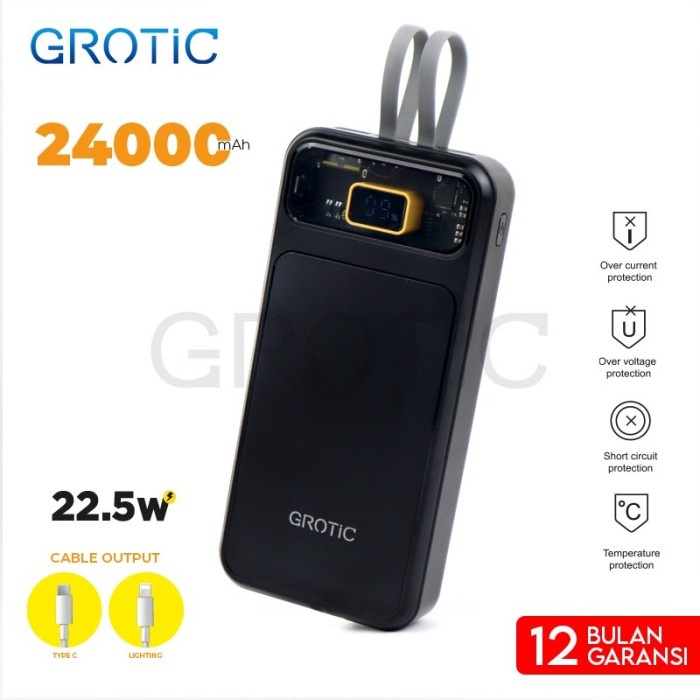 Terlaris Grotic Powerbank 24000Mah Fast Charging Quick Charge Gy186