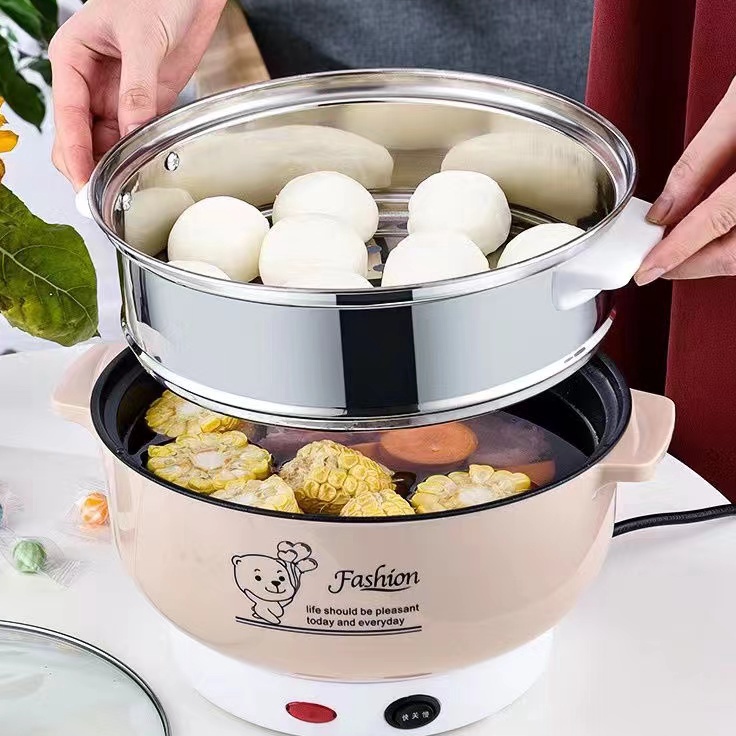 ¯ Multifungsi Non-Stick Electric Rice Cooker Memasak Steamboat Pot Periuk Nasi/Periuk SteamboatKompo