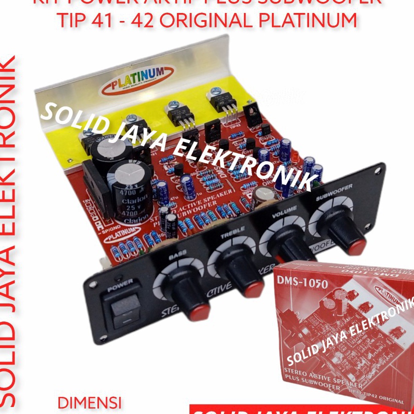 Harga Heboh KIT POWER SPEAKER AKTIF DMS-1050 TR FINAL ASLI TIP41 TIP42 TRANSISTOR ASLI TIP 41 42 ORI