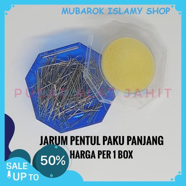 JARUM PENTUL PAKU PANJANG JILBAB HIJAB BESI SERBAGUNA OFFICE PINS 3CM PRODUK TERBAIK 