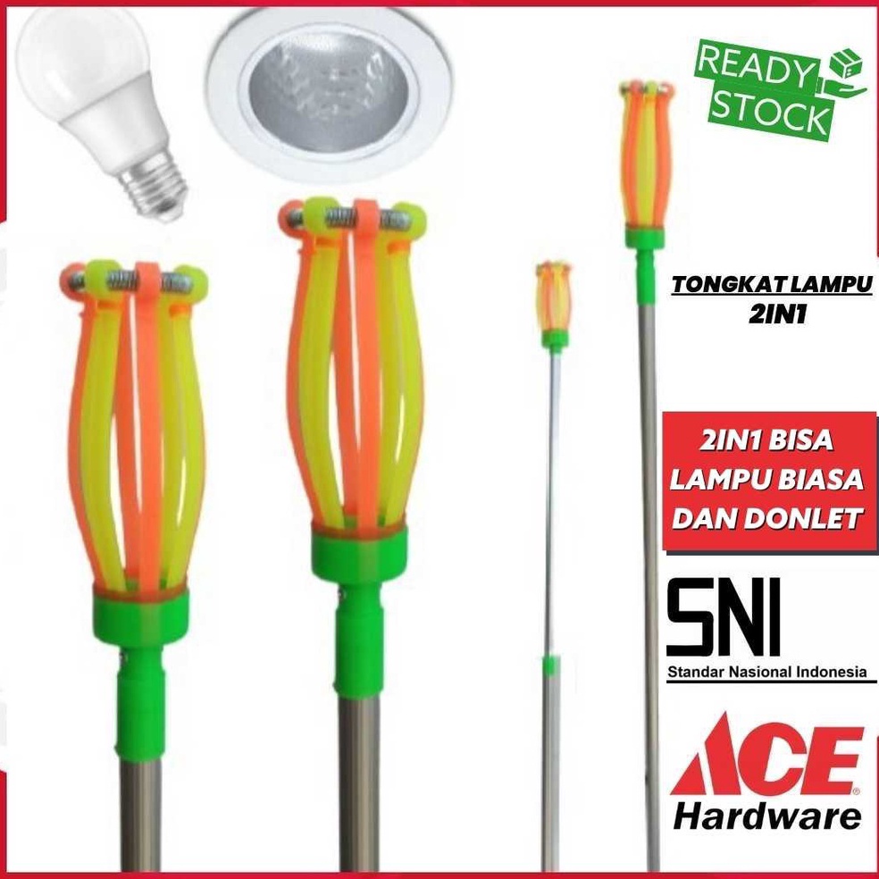 Cuci Gudang TONGKAT LAMPU STICK PENGGANTI BOHLAM LAMPU STIK PANJANG MURAH MERIAH TONGKAT LAMPU / TON