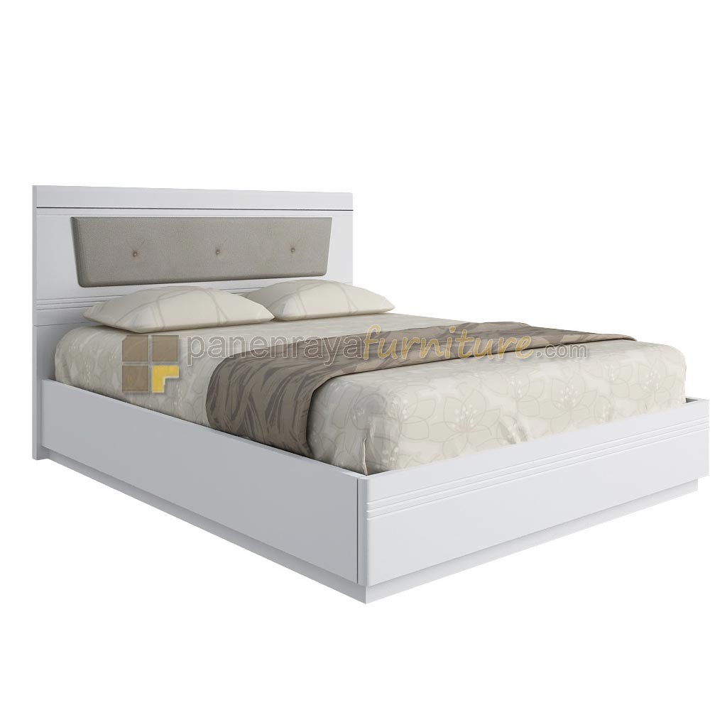 Tempat Tidur Siantano Capitol Tanpa Kasur (White Gloss)