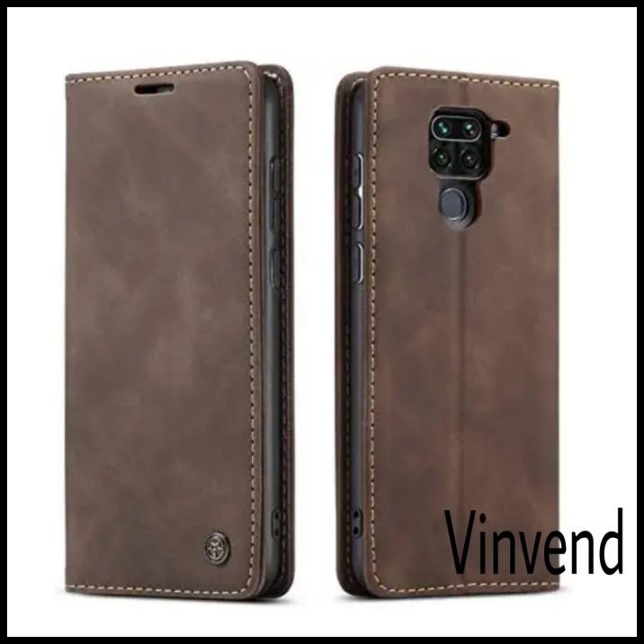 Terlaris Xiaomi Redmi Note 9 Flip Case Caseme Cover Leather Wallet Dompet