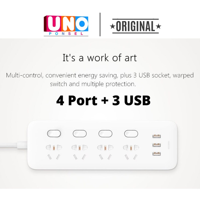 Mijia Power Strip Plug Adaptor 3 Socket 3 Usb Port
