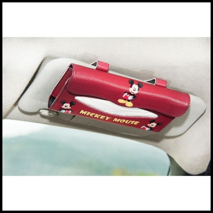 Terlaris Technozio Tissue Sun Visor /Tempat Tisu Mobil /Tisu Mobil Mickey Mouse
