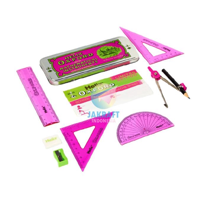 

Paket Penggaris Busur Mistar Jangka Helix Oxford Math Set Clash