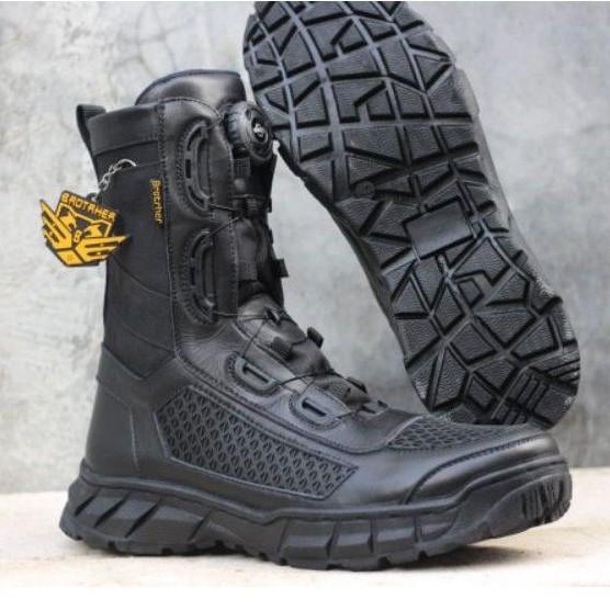 Sepatu Pdl Tali Putar Brother Sarang Tawon Kulit Asli Sepatu Pdl Dinas