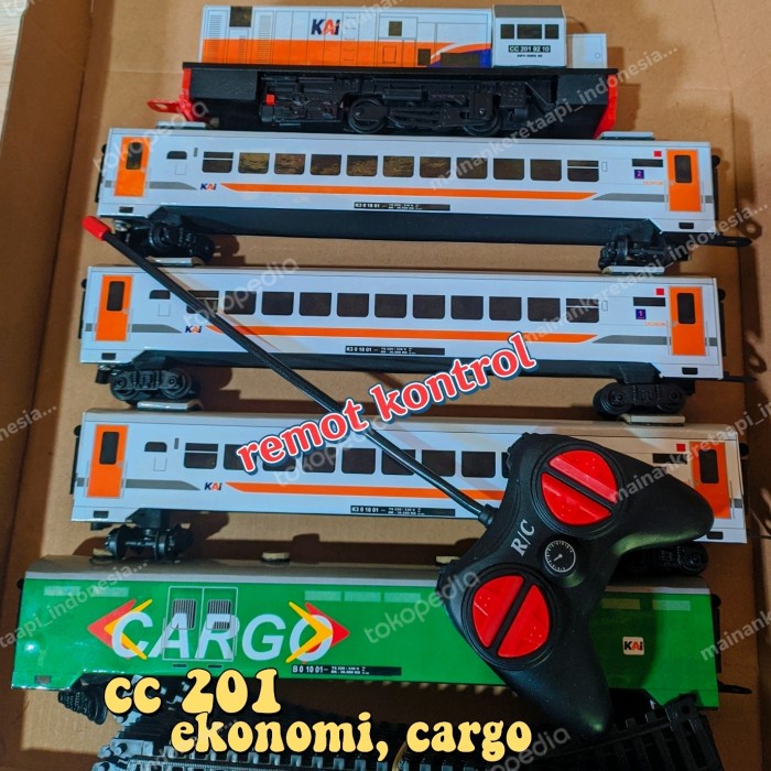 mainan kereta api indonesia,miniatur kereta api,remot kontrol,cc 201