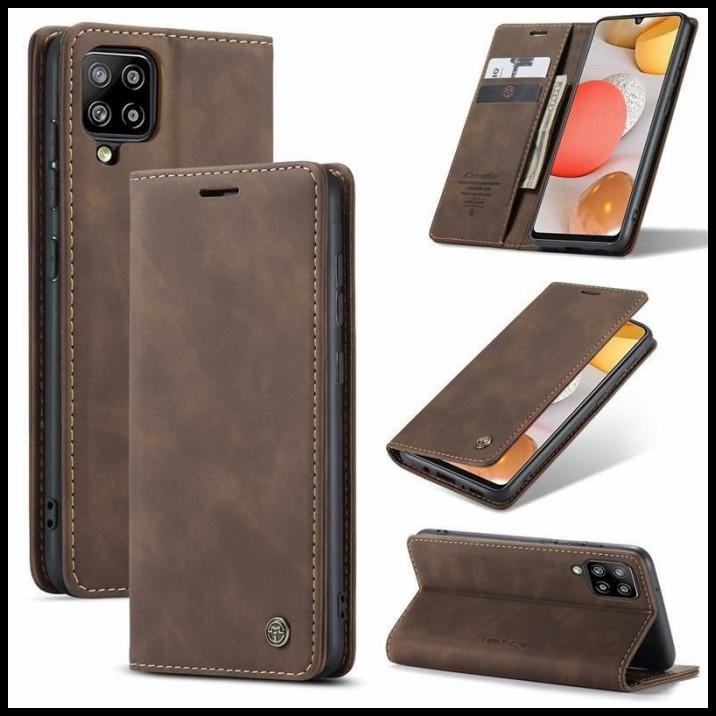 Terlaris Flip Case Samsung A12 / M12 Original Caseme Leather Wallet Casing