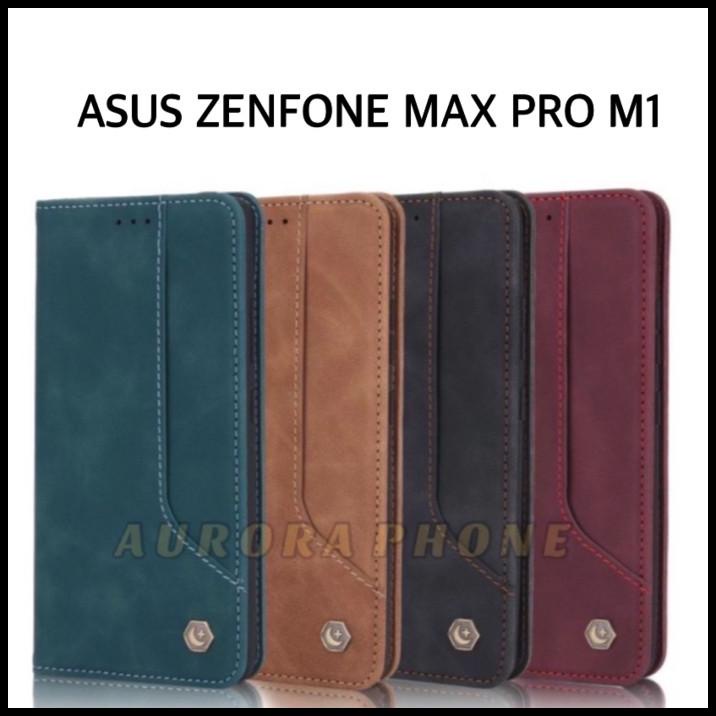 Terlaris Flip Case Asus Zenfone Max Pro M1 Dompet Kulit Pola Max Pro M1 Case